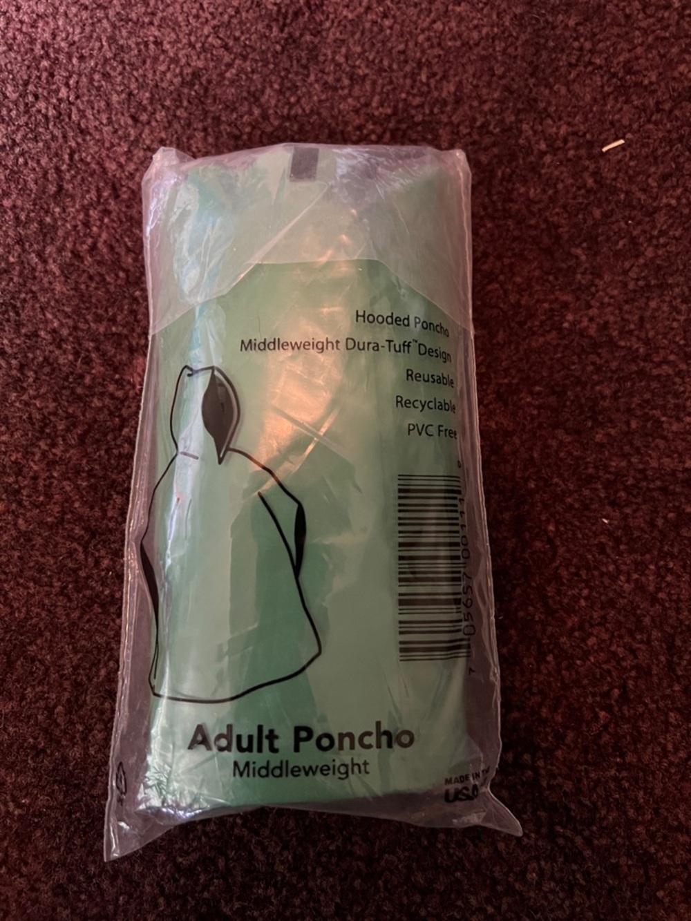 MOTHER Full Throttle Mint Green Rain Poncho